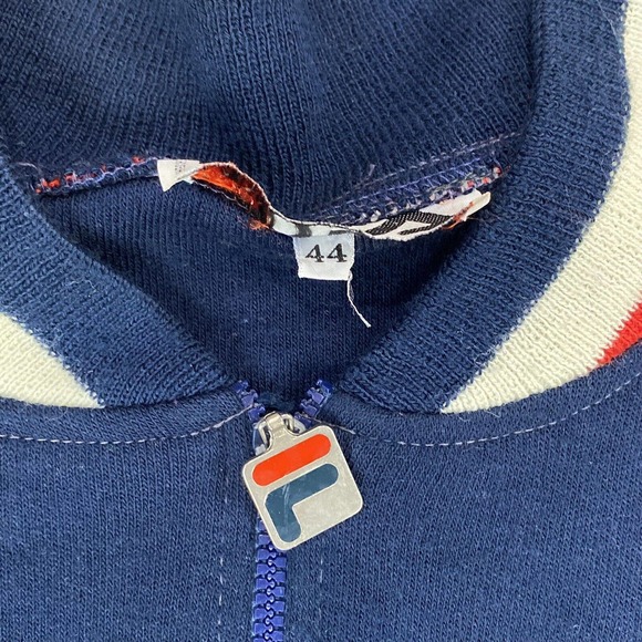 Fila Men's Blue and White Track Jacket - Picture 9 of 16